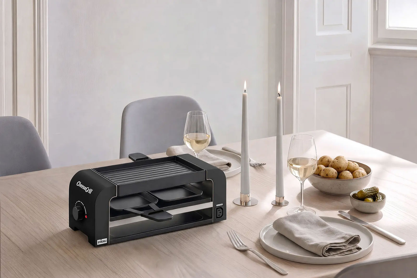 Stöckli CheeseGrill 2 Connect black