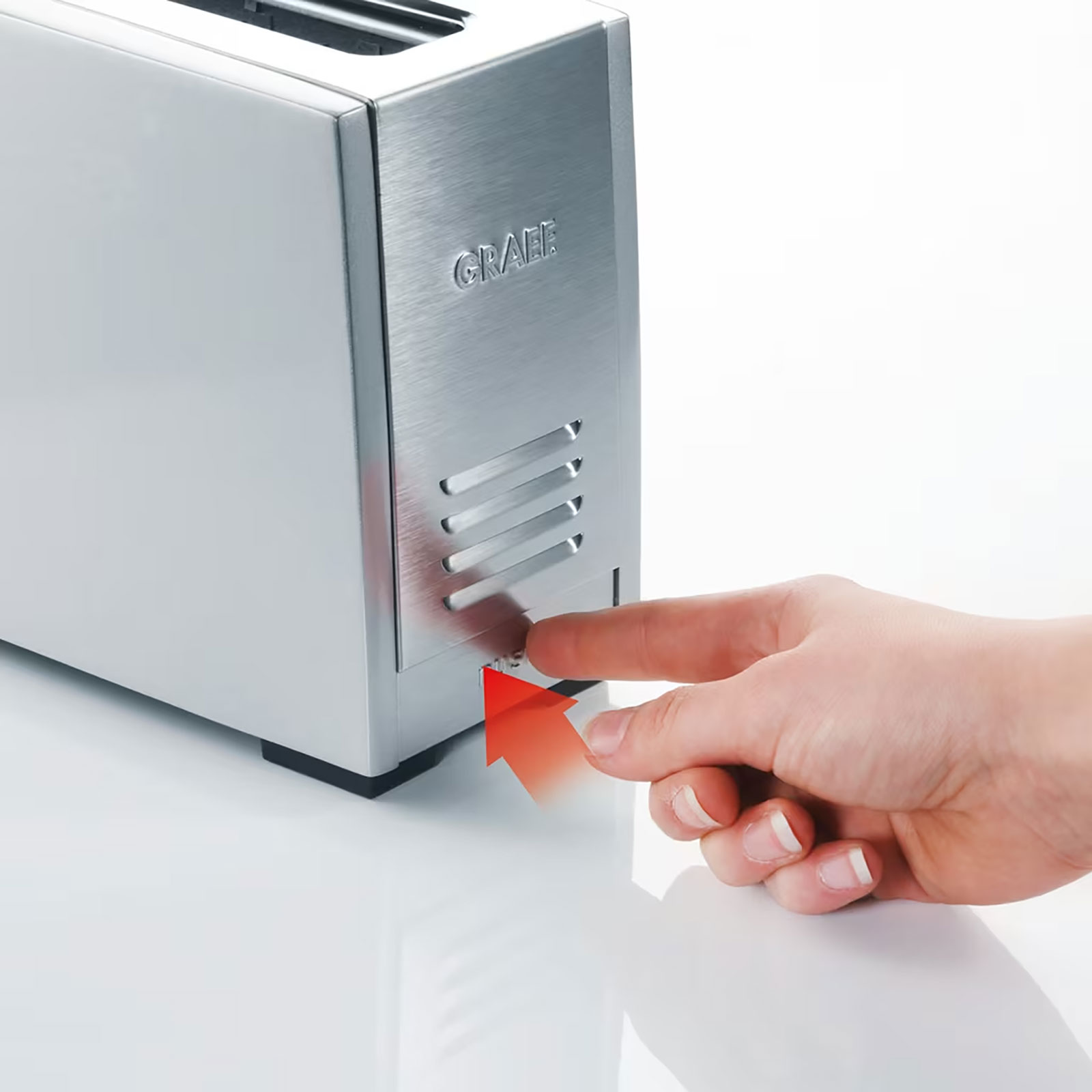 Graef Toaster 2 Scheiben mit Langschlitz  silber TO90