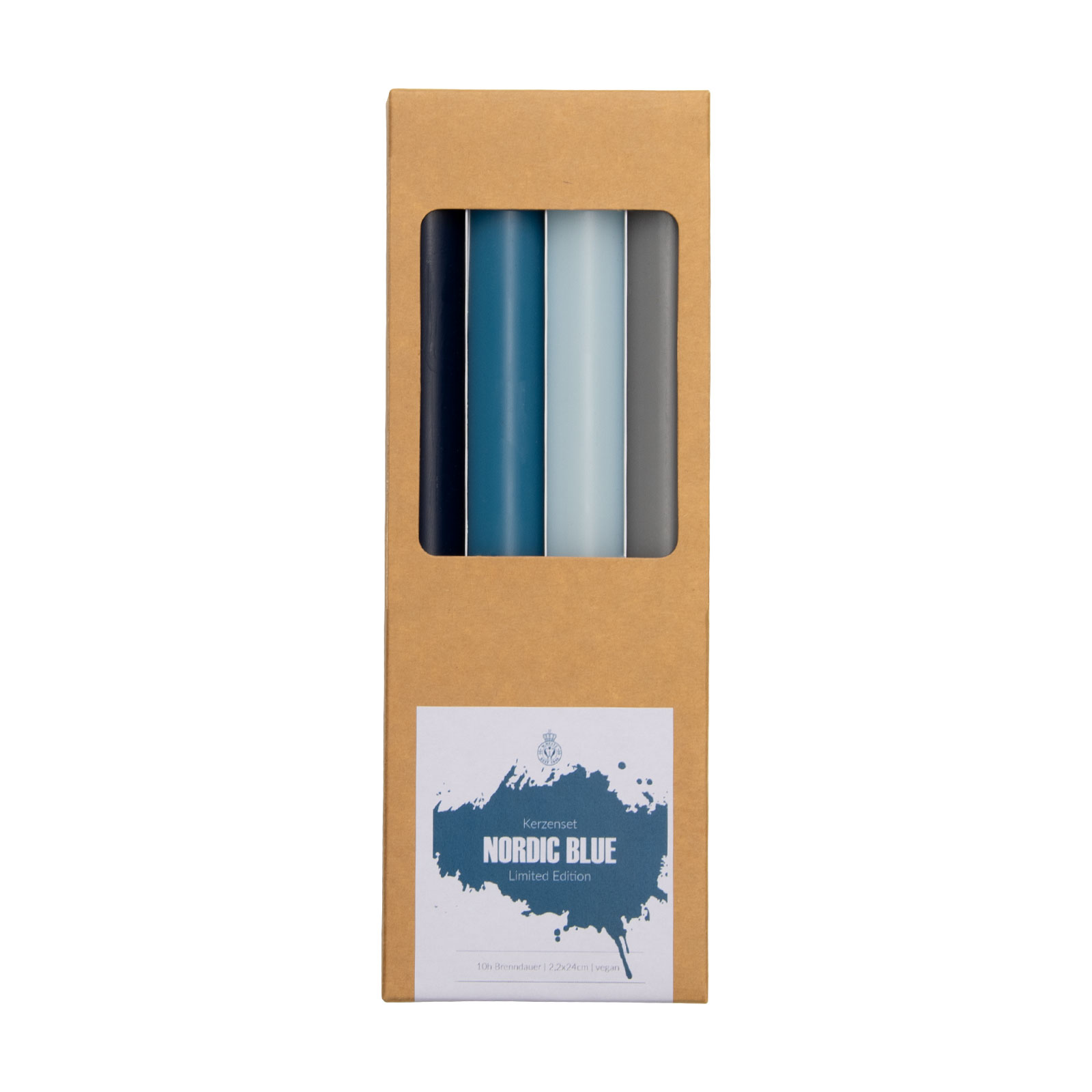 Engels Kerzen Stabkerzen Nordic Blue Mix 2,2x24cm