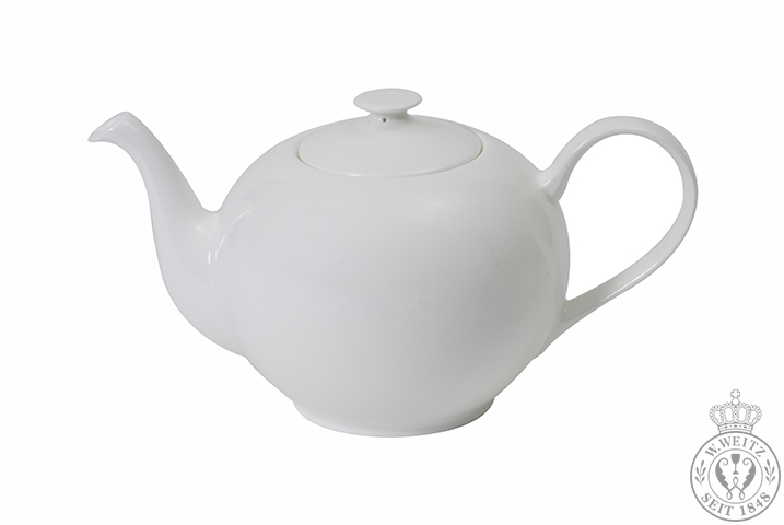 Dibbern Bone China weiß Classic Teekanne rund 1,30ltr.