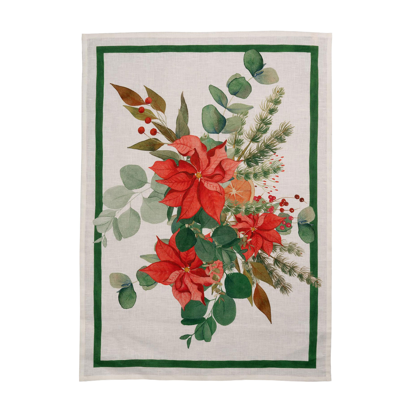 Tessitura Toscana Garland Glee Geschirrtuch 50x70cm green
