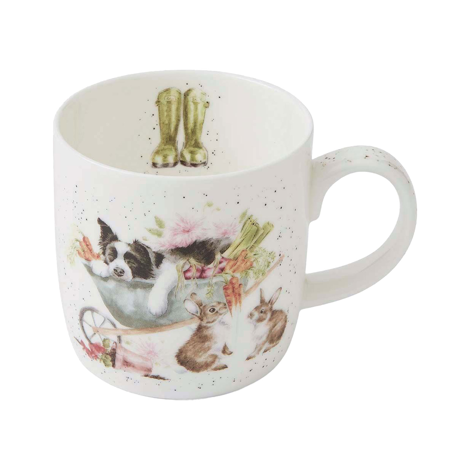 Royal Worcester Wrendale Designs Becher Sleeping on the Job Hunde 0,31ltr.