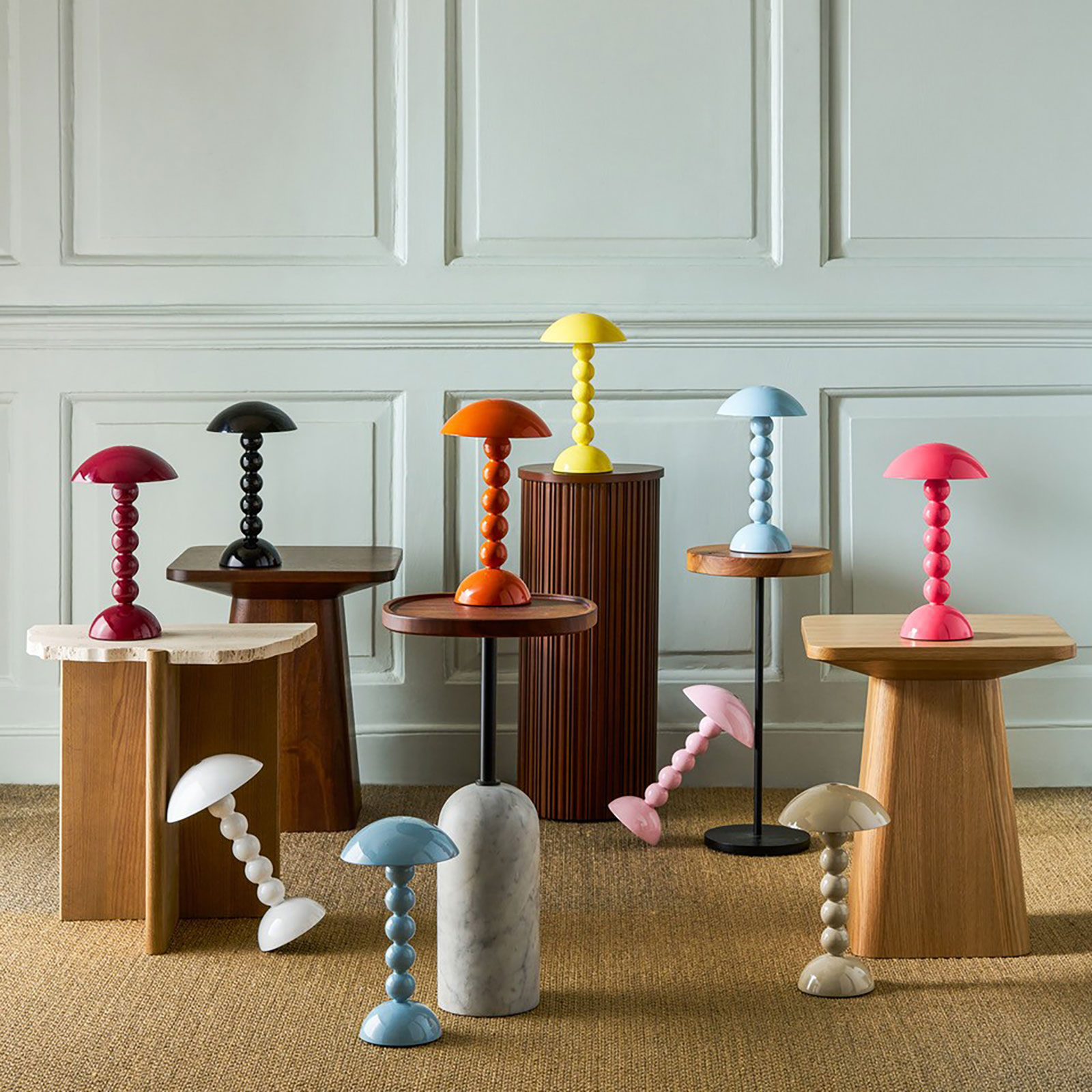 Addison Ross Bobbin LED Leuchte 30cm pale denim