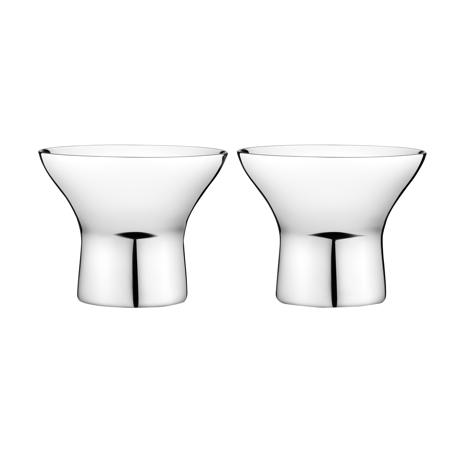 Georg Jensen Alfredo Eierbecher-Set 2 Stück Edelstahl