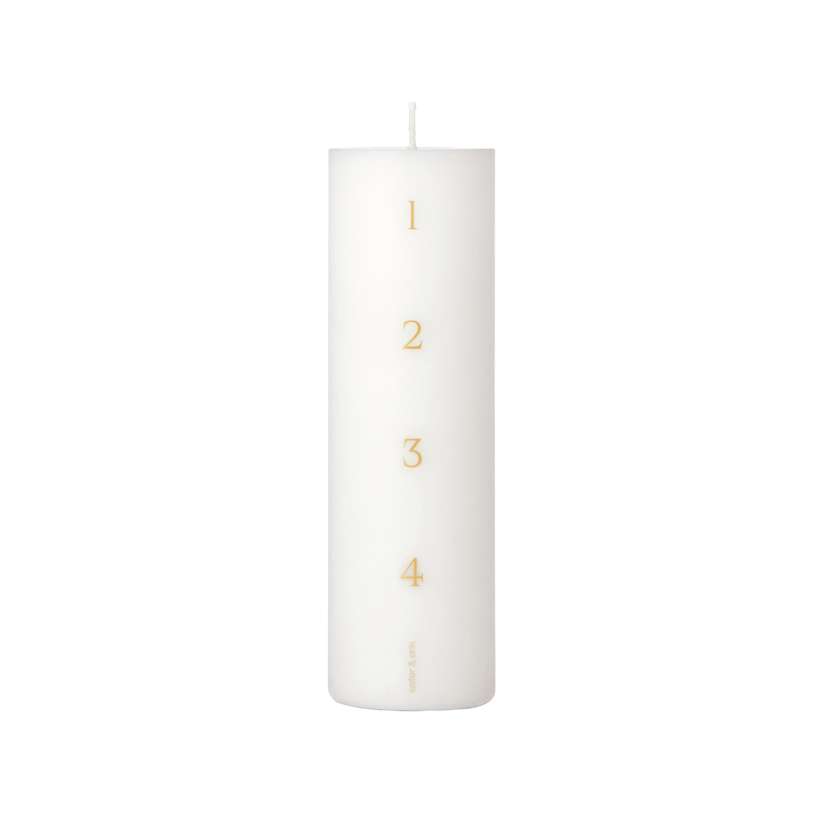 ester & erik Advent-Kerze 6x20cm pure white