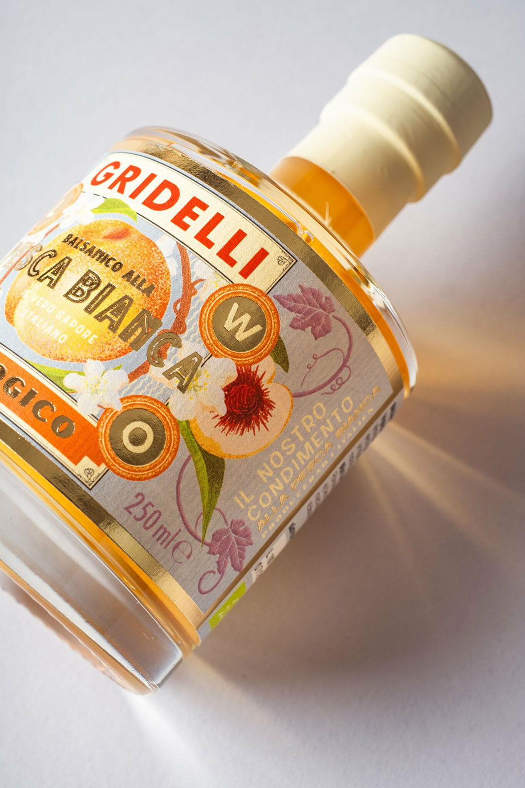 Gridelli Aceto Balsamico al Pesca Bianca 0,25ltr.