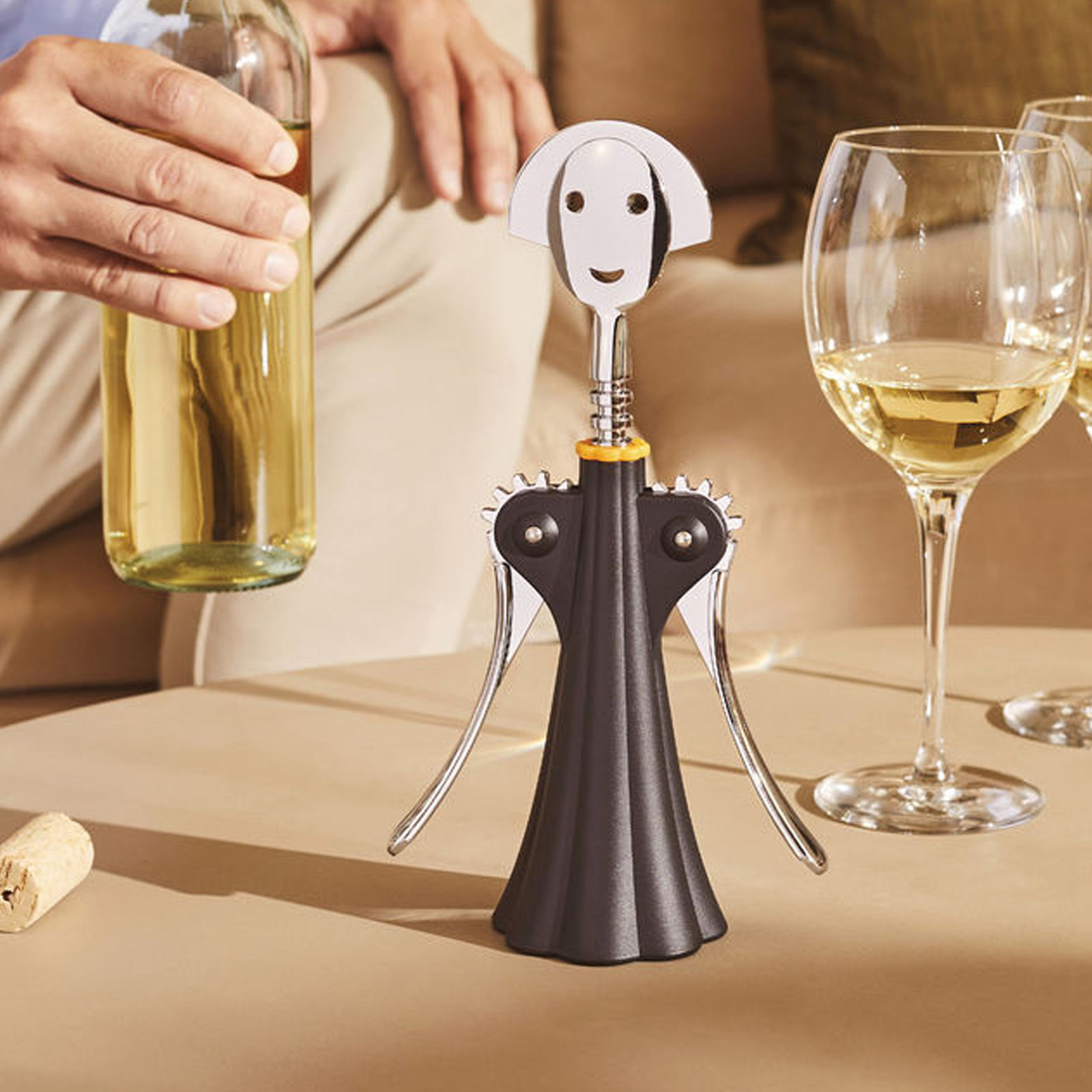 Alessi Anna G. Korkenzieher schwarz