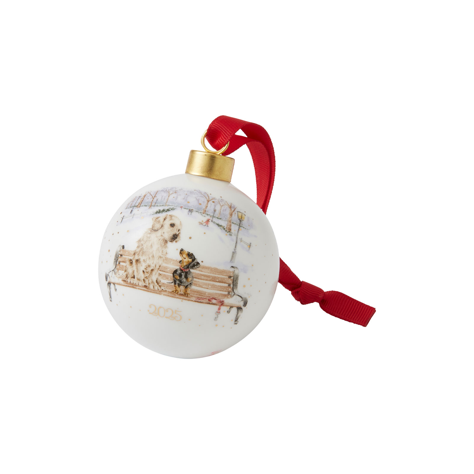 Royal Worcester Wrendale Designs Weihnachtskugel Winter Walks 2025