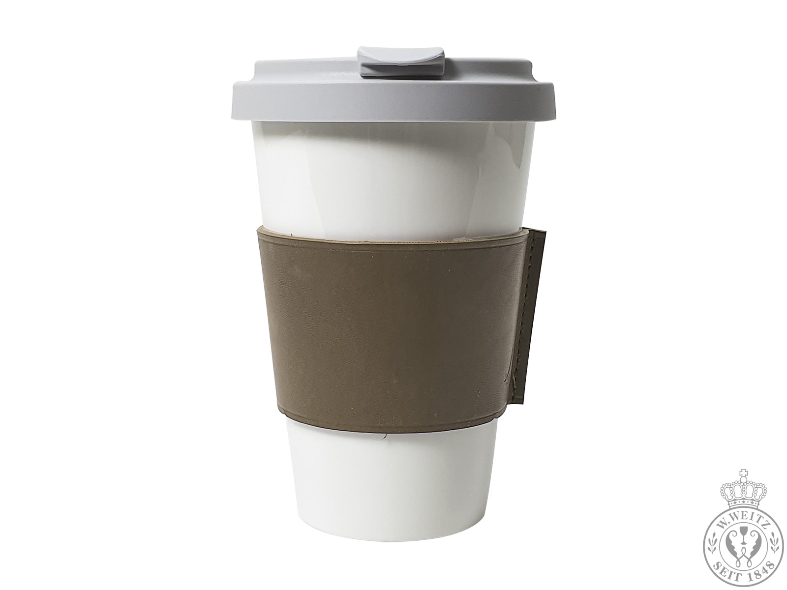 Becher weiß Coffee-To-Go Dibbern China Bone