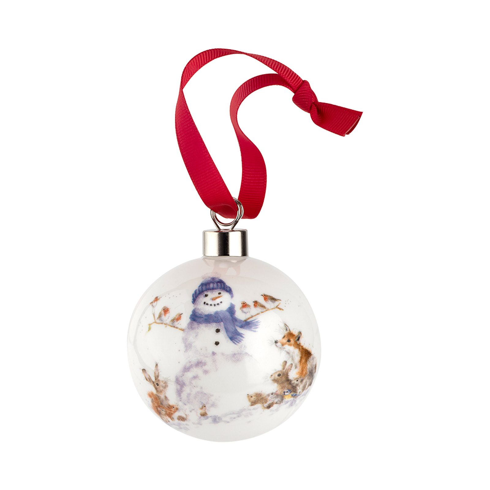 Royal Worcester Wrendale Designs Weihnachtskugel Gathered All Around