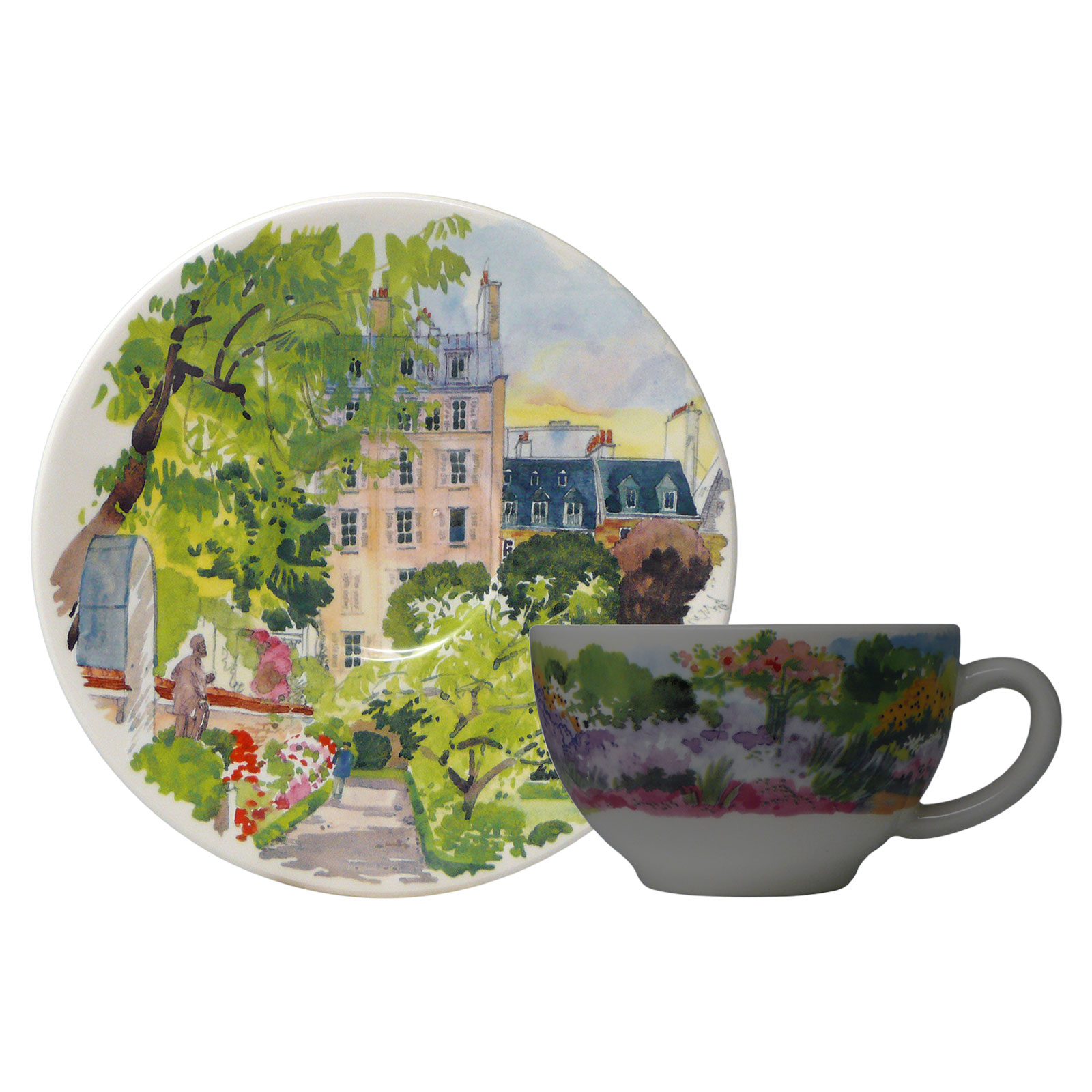 Gien Paris à Giverny Kaffee-/Tee-Untertasse 15,2cm