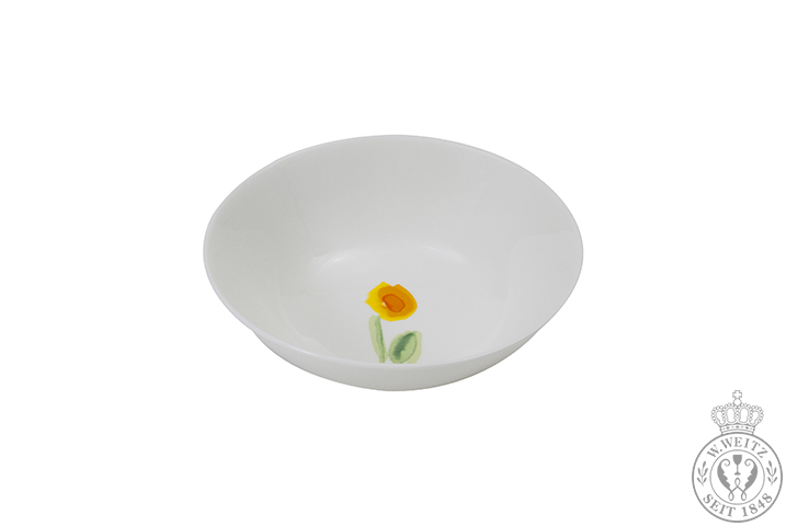 Dibbern Impression Blume Gelb Dessertschale 16cm