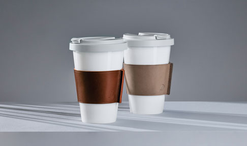 weiß Dibbern China Becher Coffee-To-Go Bone