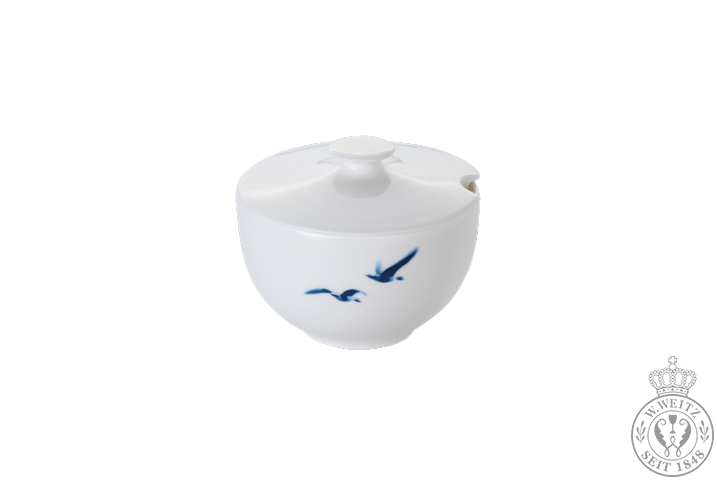 Dibbern Blue Birds Zuckerdose rund 0,25ltr.