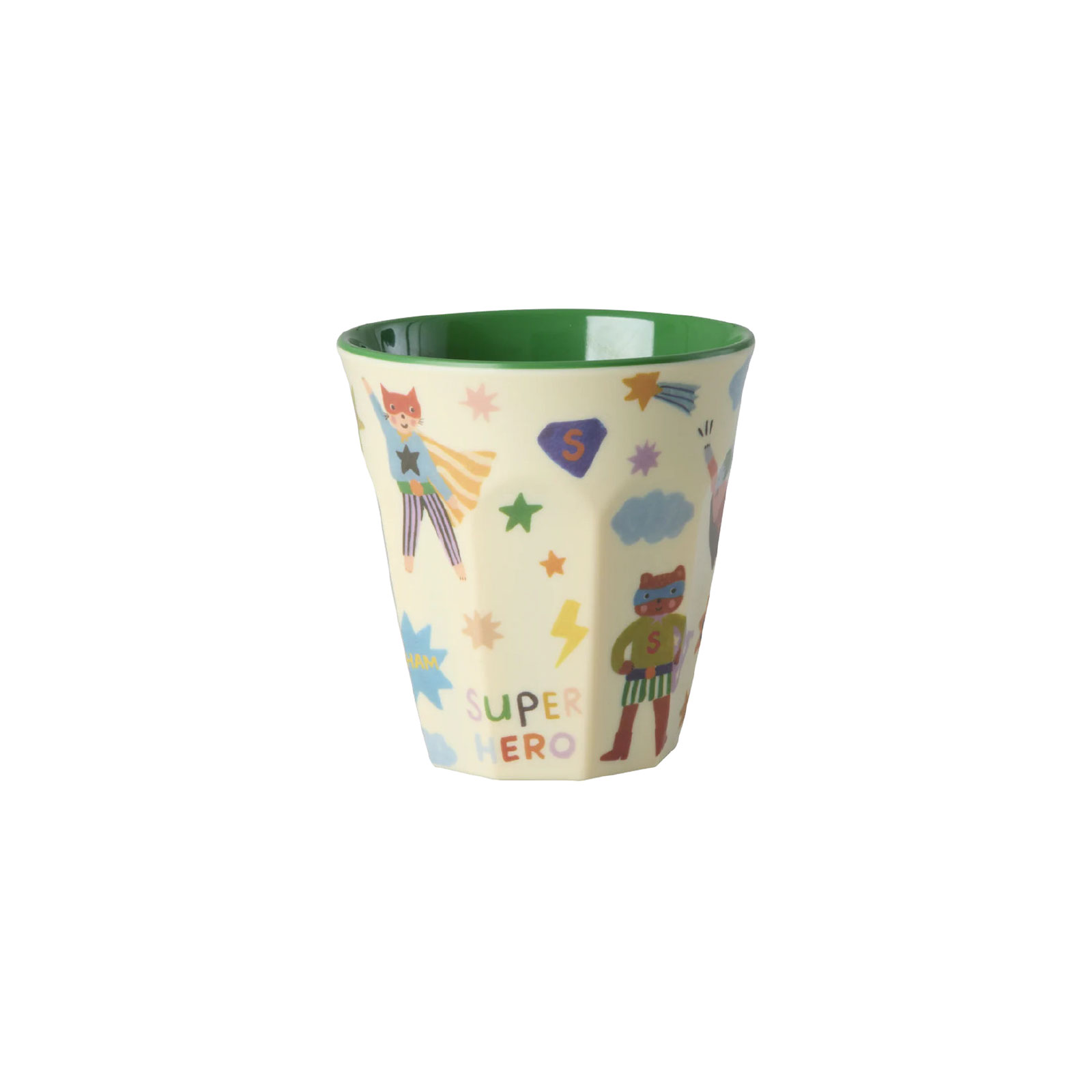 Rice Hero Print Kinderbecher 0,25ltr. grün