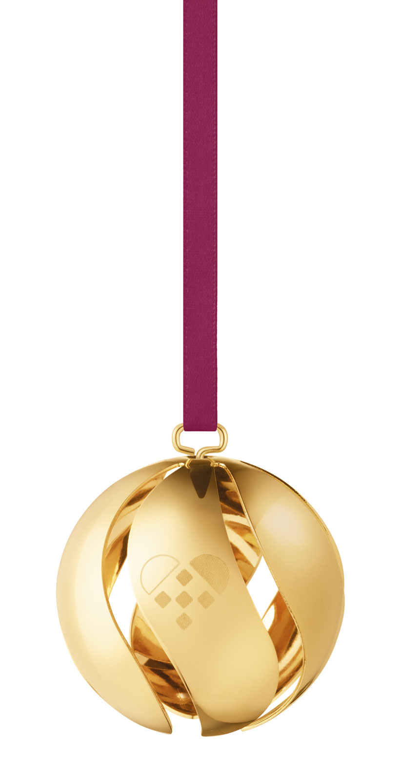 Georg Jensen 2025 Weihnachtsornament Kugel gold