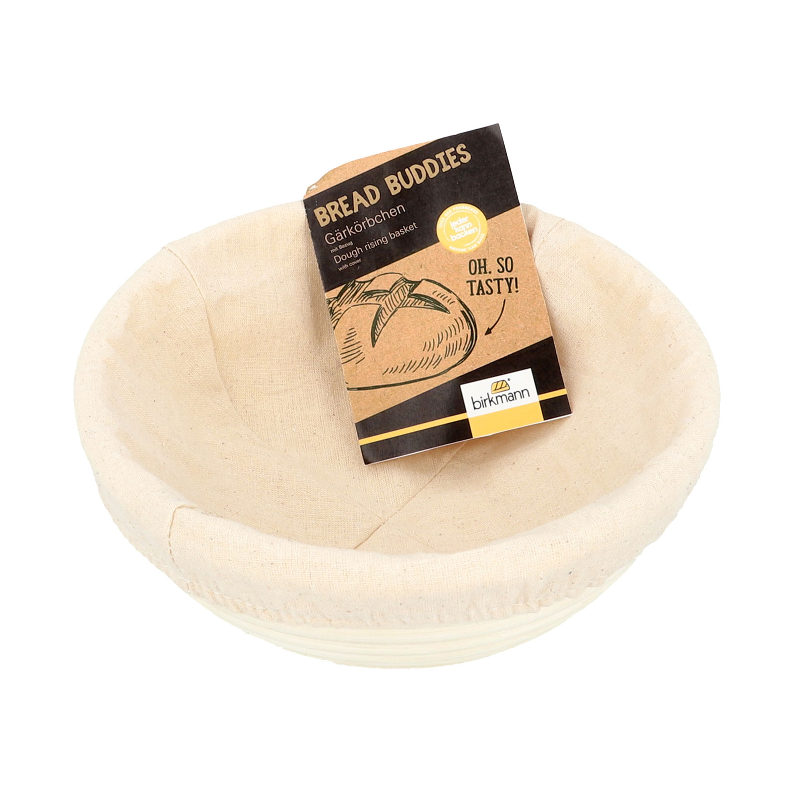 RBV Birkmann Bread Buddies Gärkörbchen rund 20,0cm mit Bezug