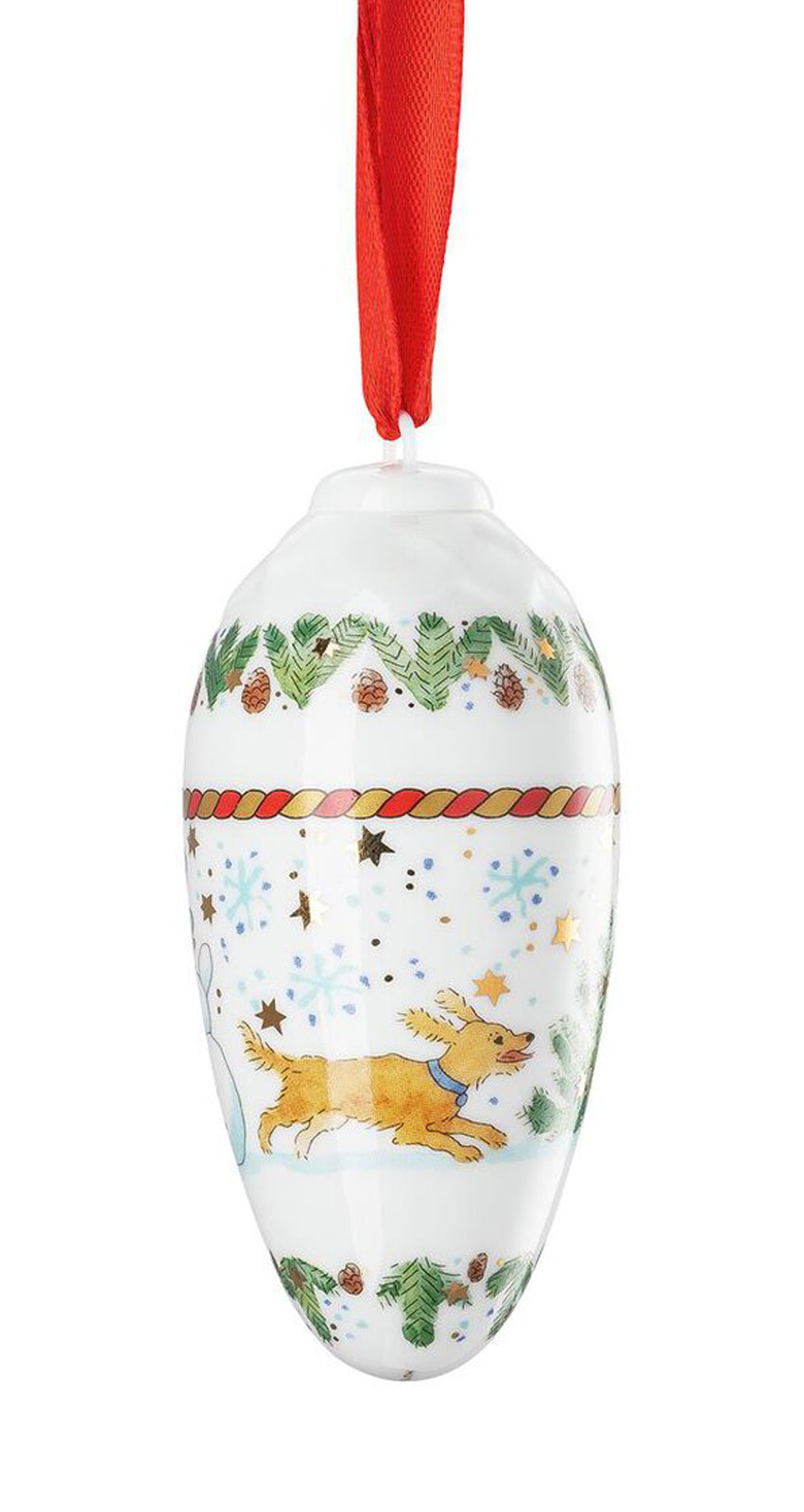 Hutschenreuther 2025 Weihnachtsspiele Zapfen Porzellan