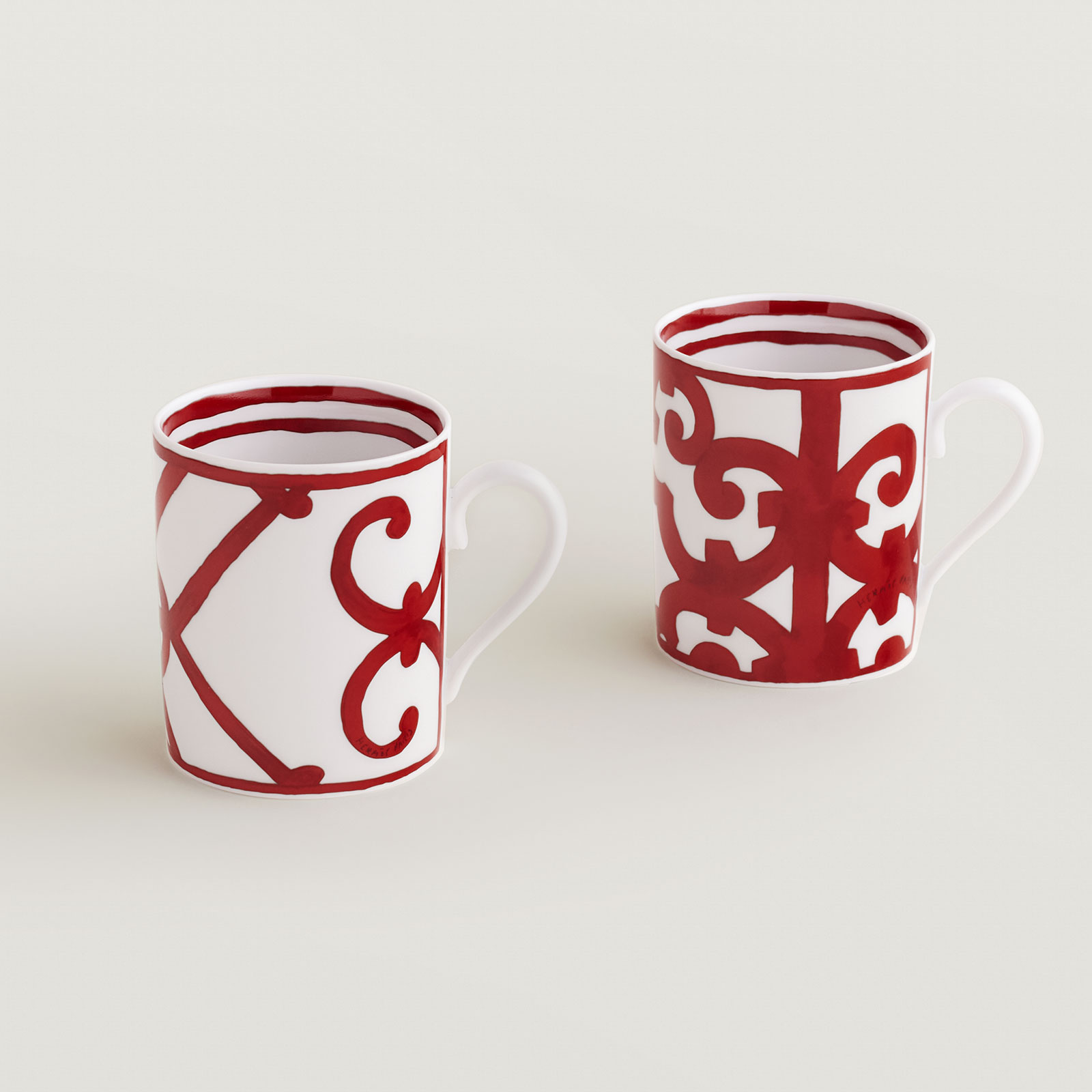 HERMÈS Paris Balcon du Guadalquivir 2er Set Becher (Nr. 1+2) 0,30ltr.