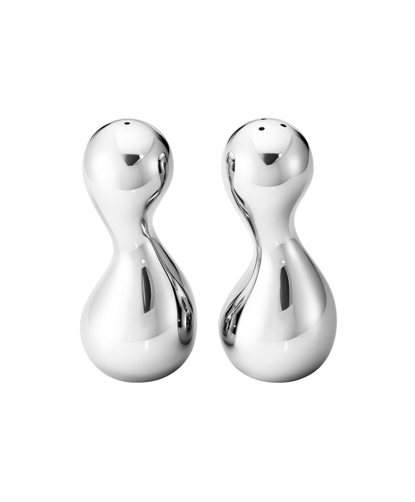 Georg Jensen Cobra Salz- u. Pfefferstreuer 10,3cm Edelstahl