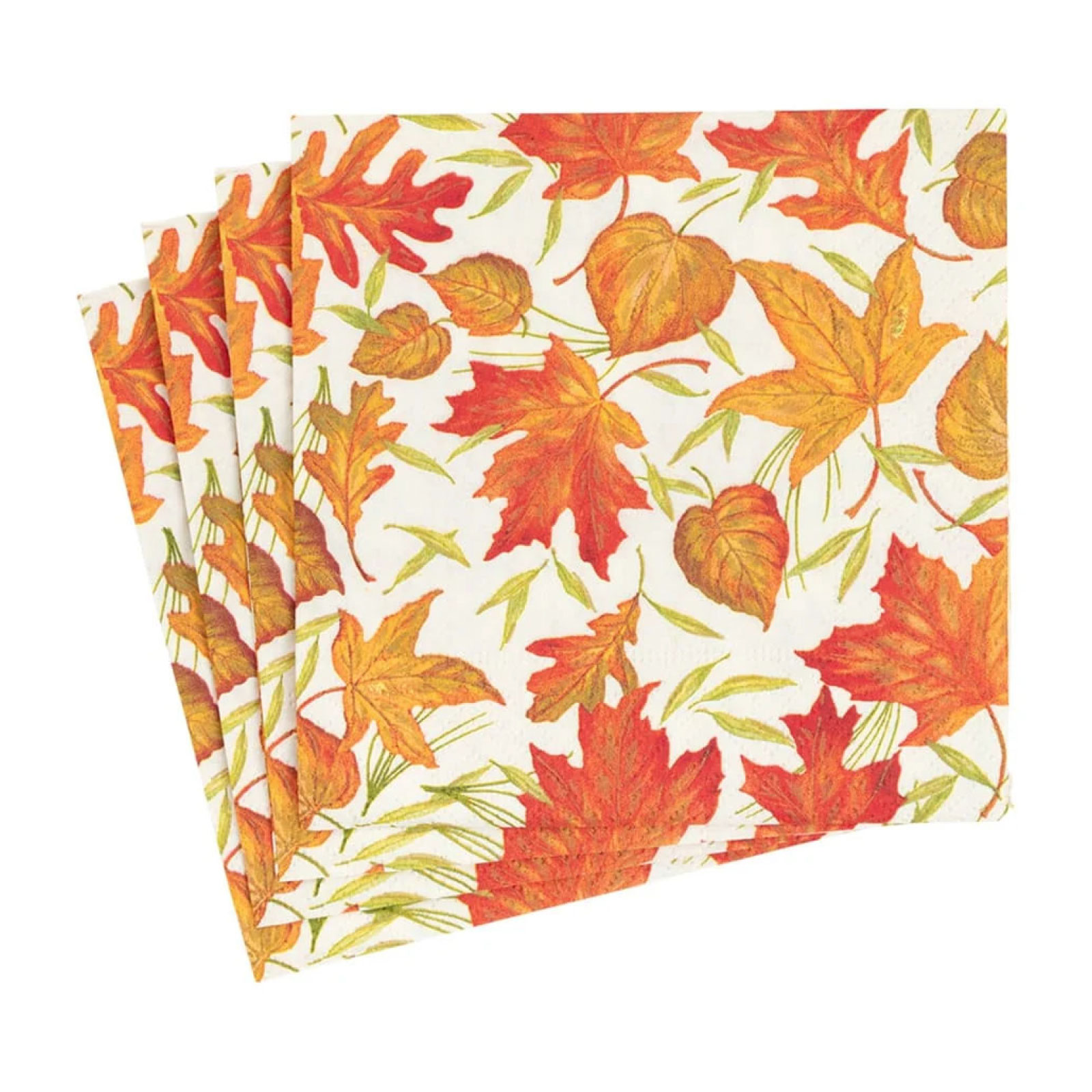 Caspari Lunchservietten Woodland Leaves