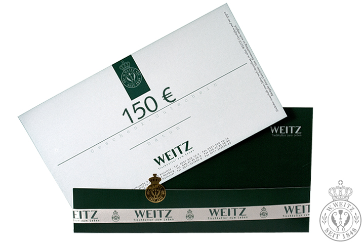 WEITZ Geschenkgutschein über 150€