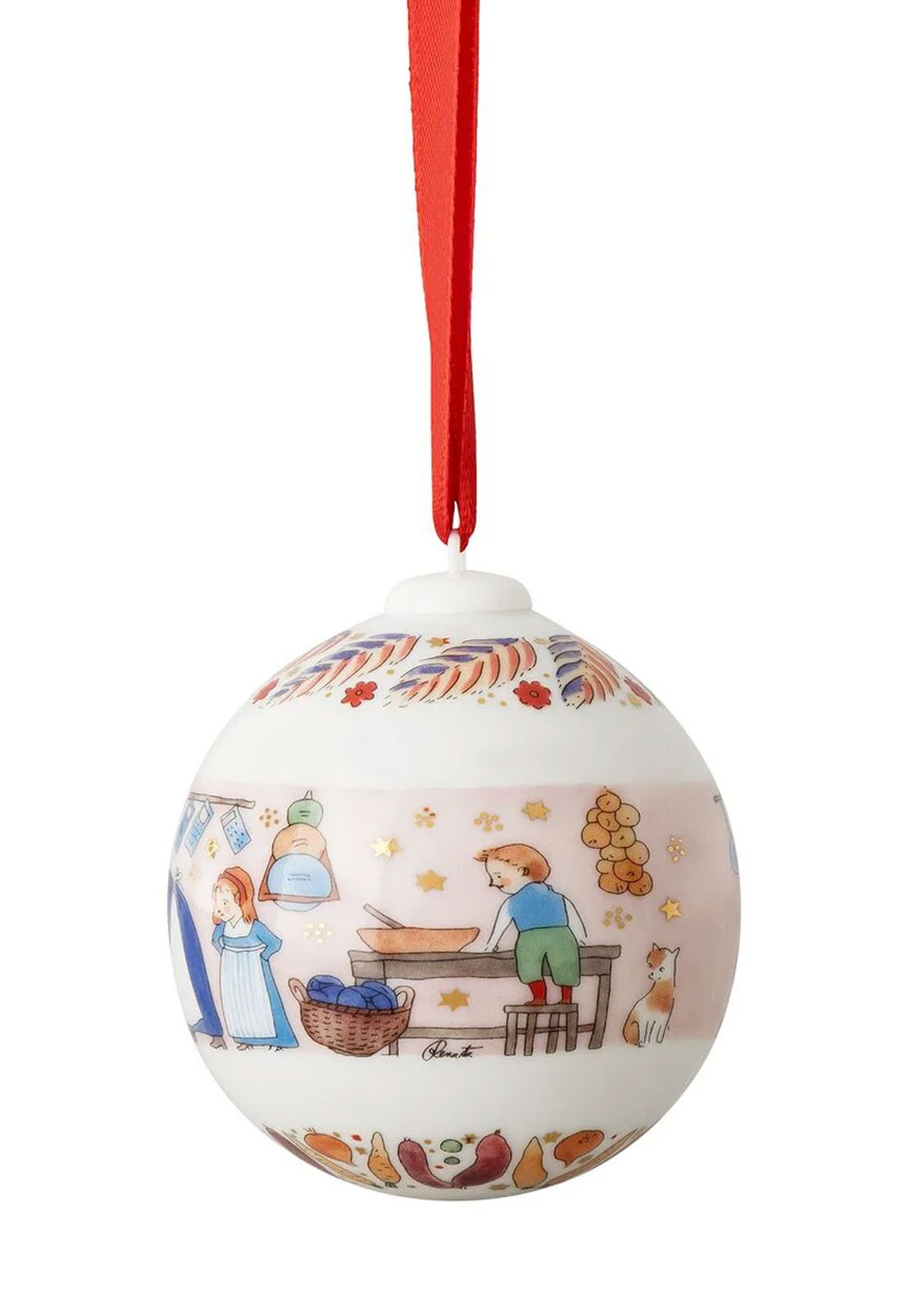Hutschenreuther 2026 Weihnachtsschmaus Kugel Porzellan