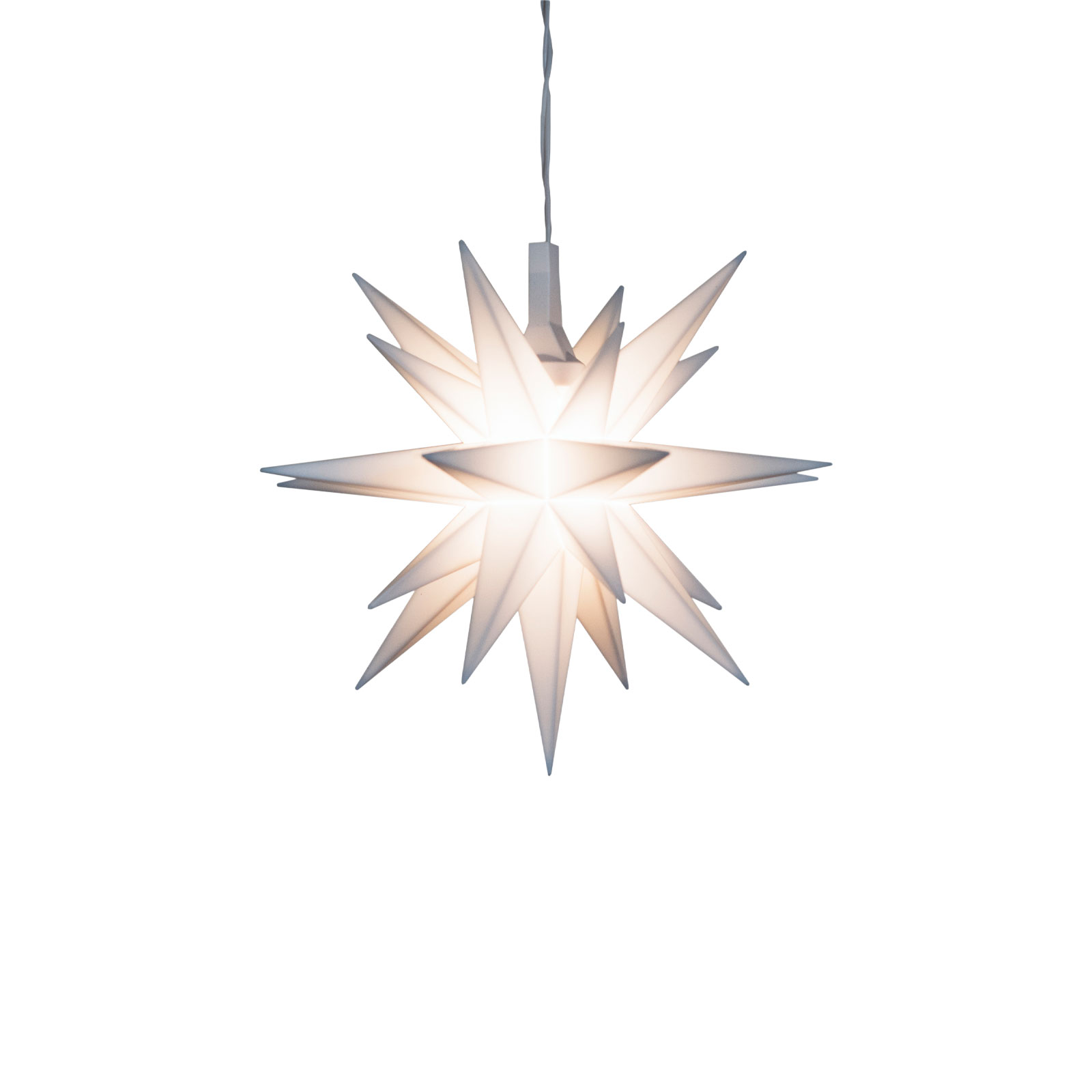 Herrnhuter Sterne Miniaturstern 8cm Kunststoff weiß inkl. LED
