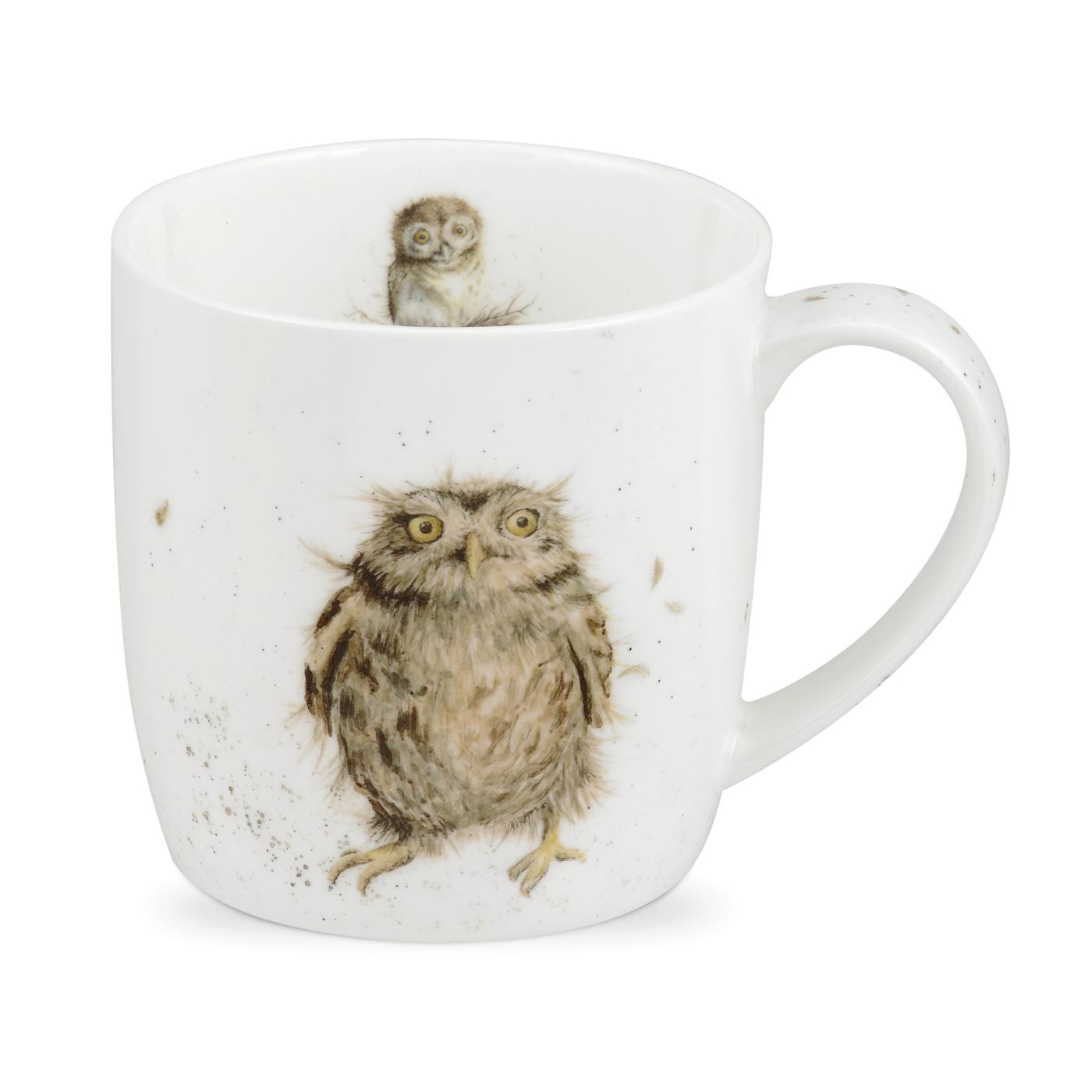 Royal Worcester Wrendale Designs Becher What A Hoot / Eule 0,31ltr