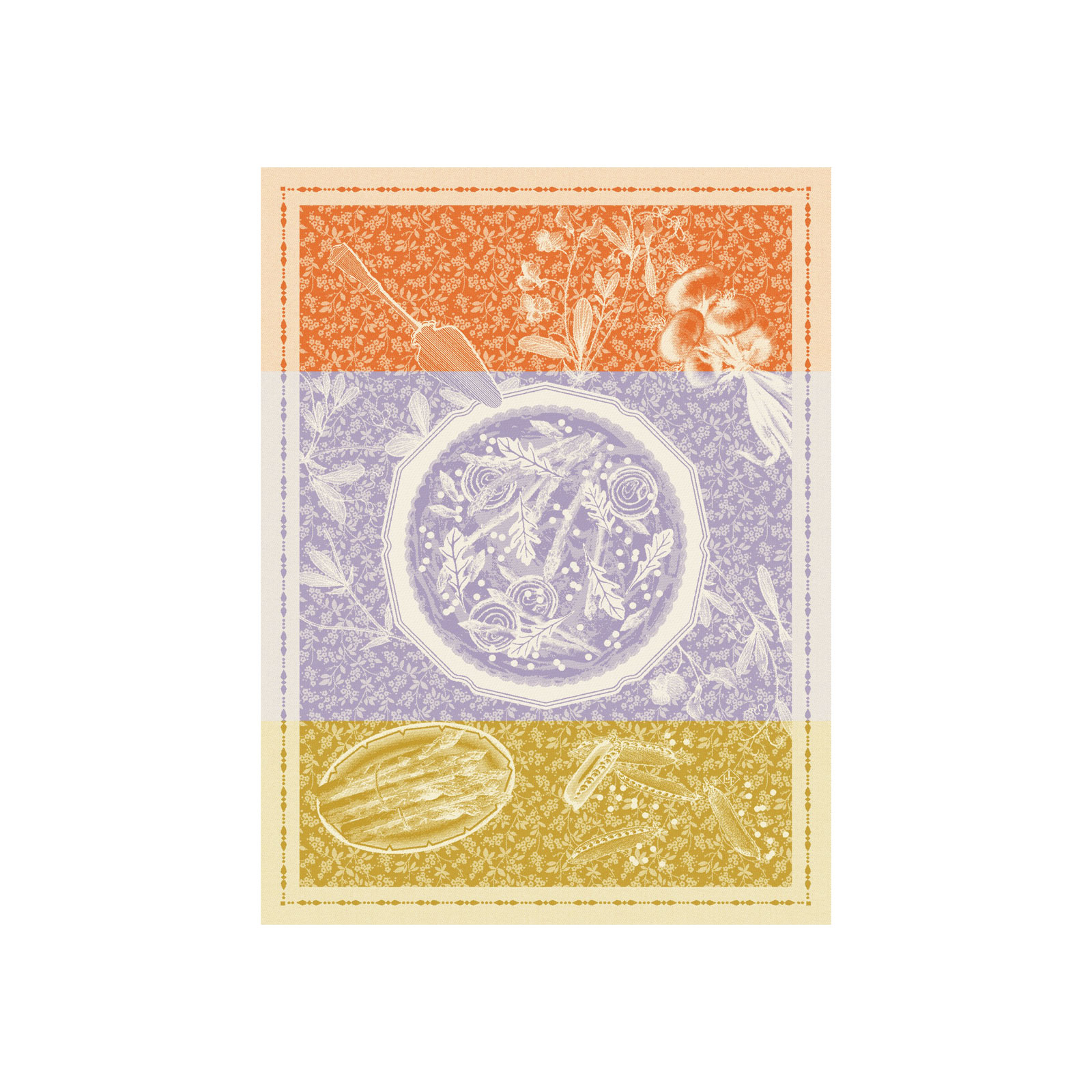 Le Jacquard Francais Tarte Printaniere Geschirrtuch 80x60cm croustill ante