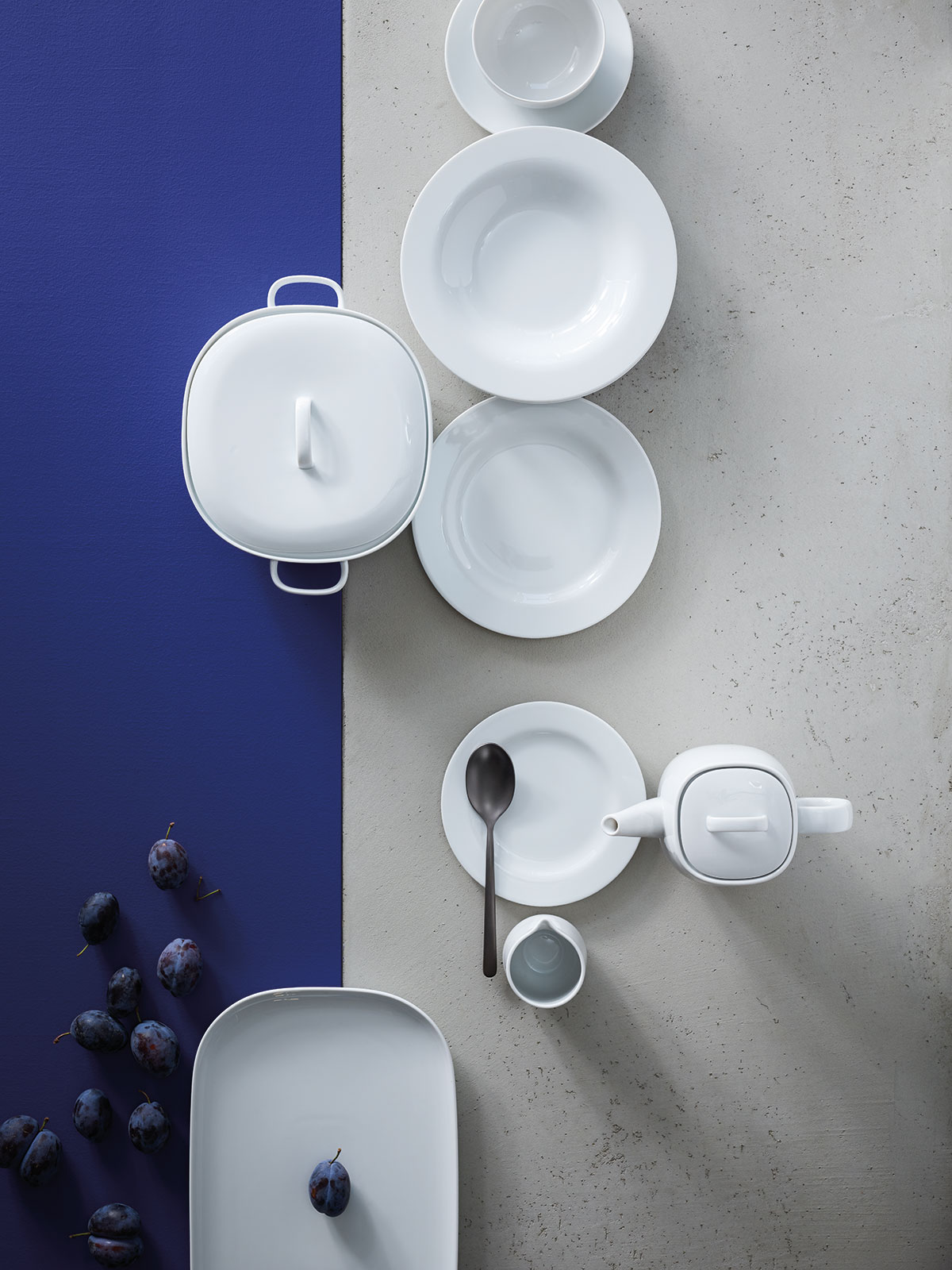 Rosenthal Moon weiß Suppenteller 24cm