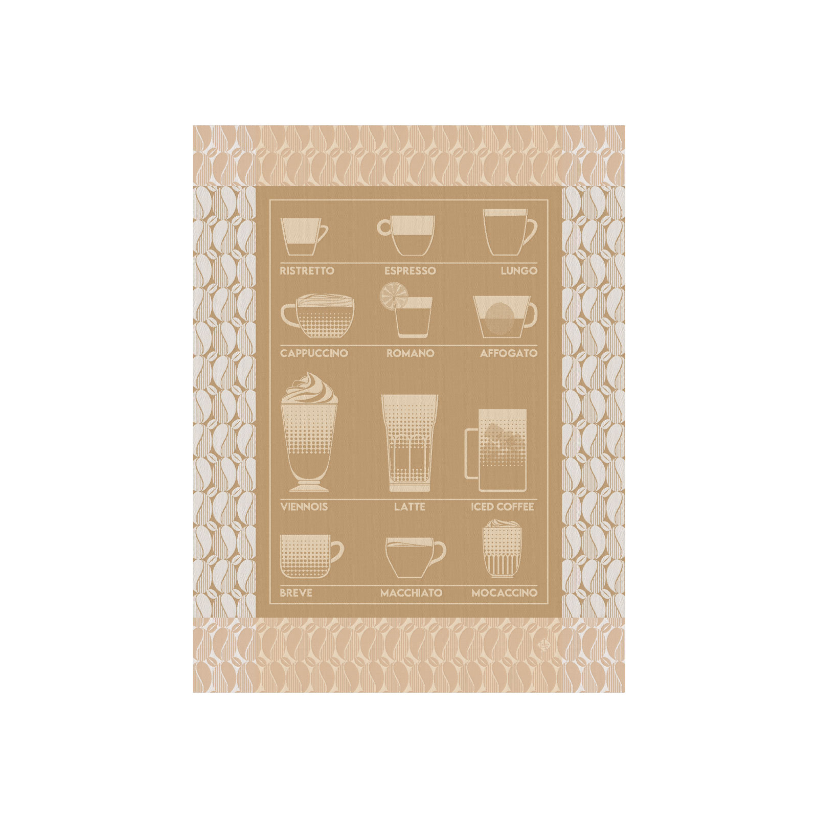 Le Jacquard Francais Barista Geschirrtuch 80x60cm latte