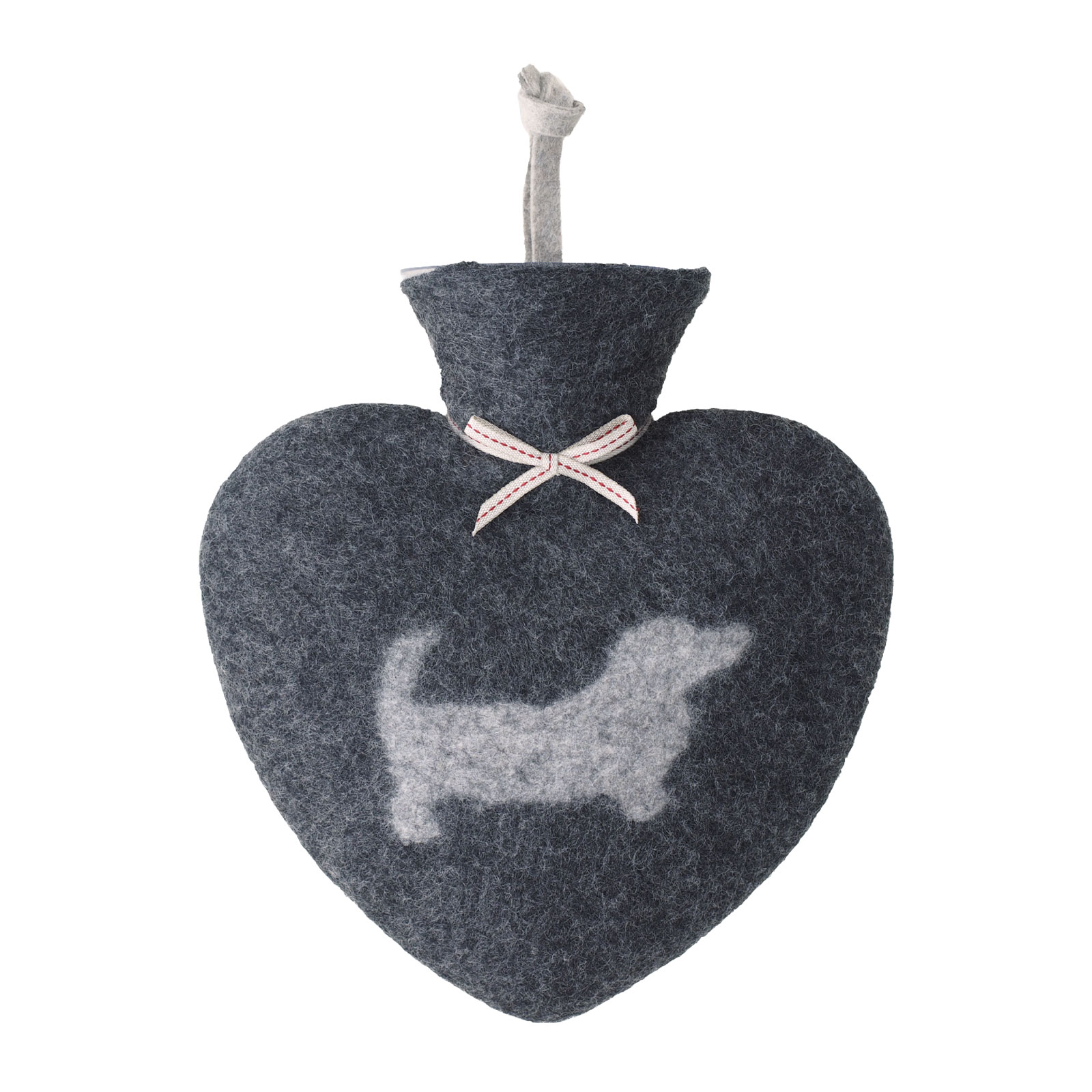 Dorothee Lehnen Herzwärmflasche Dackel anthrazit