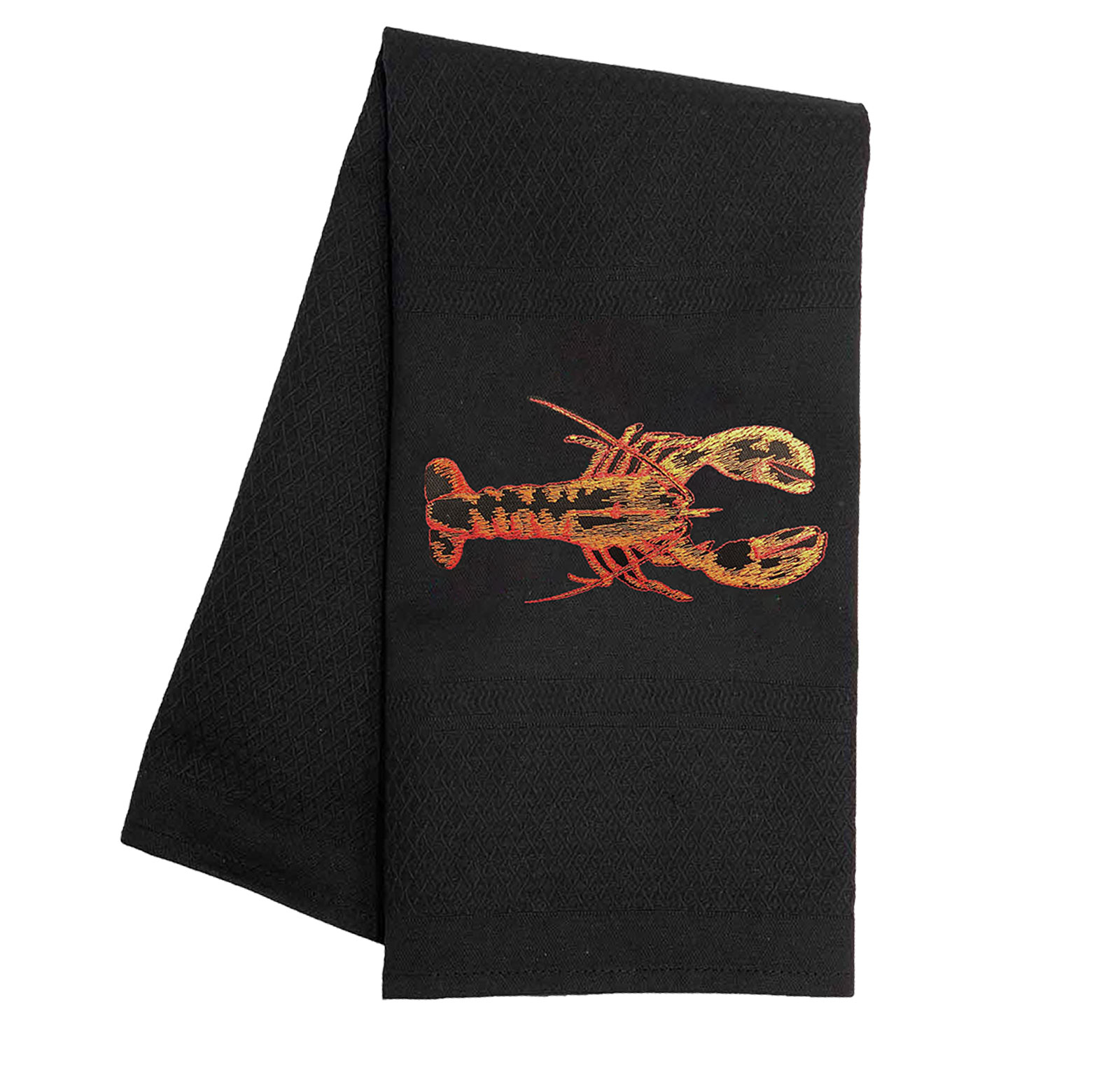 Vista Portuguese Geschirrtuch Lobster/ Hummer 50x70cm schwarz