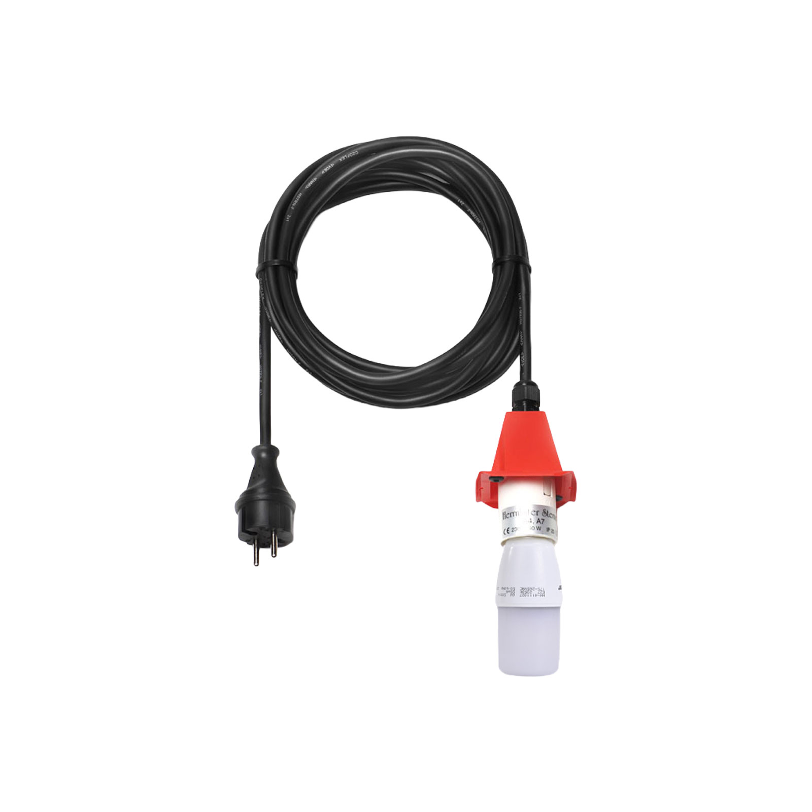 Herrnhuter Sterne E27 Kabel 5m mit LED für A4/7-rot