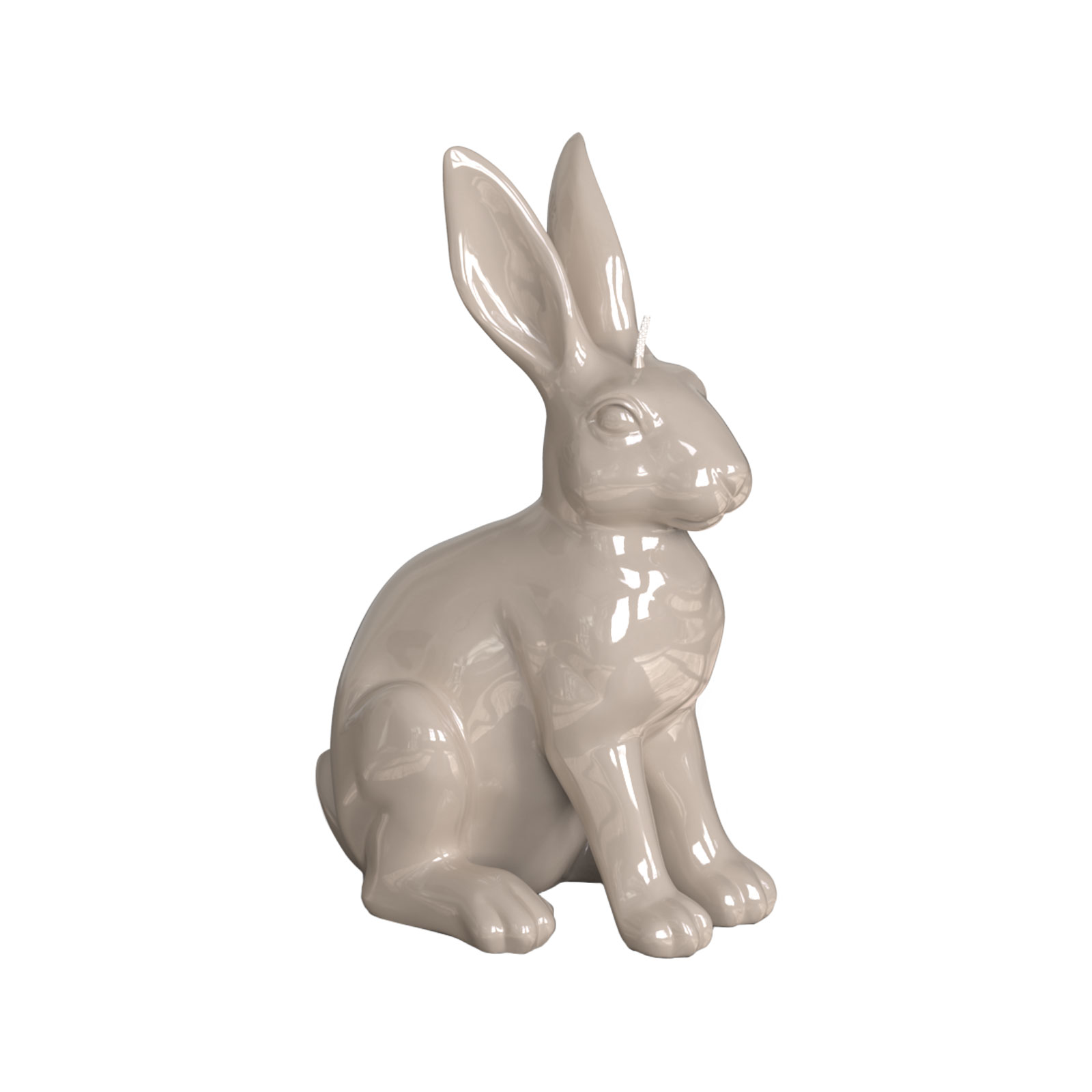 Engels Kerzen Gelackte Objektkerze Hase kiesel