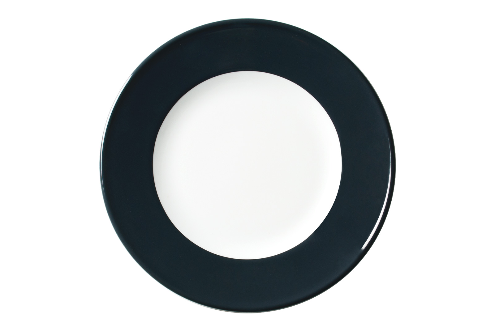 Dibbern Solid Color anthrazit Frühstücksteller 19cm Fahne