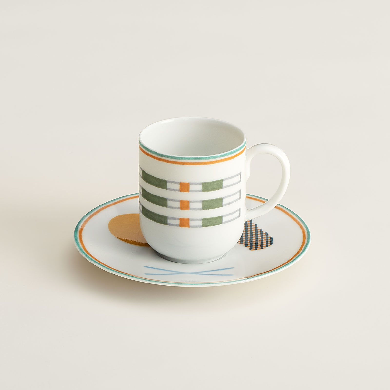HERMÈS Paris Saut HERMÈS Kaffeetasse mit Untertasse 0,10ltr.