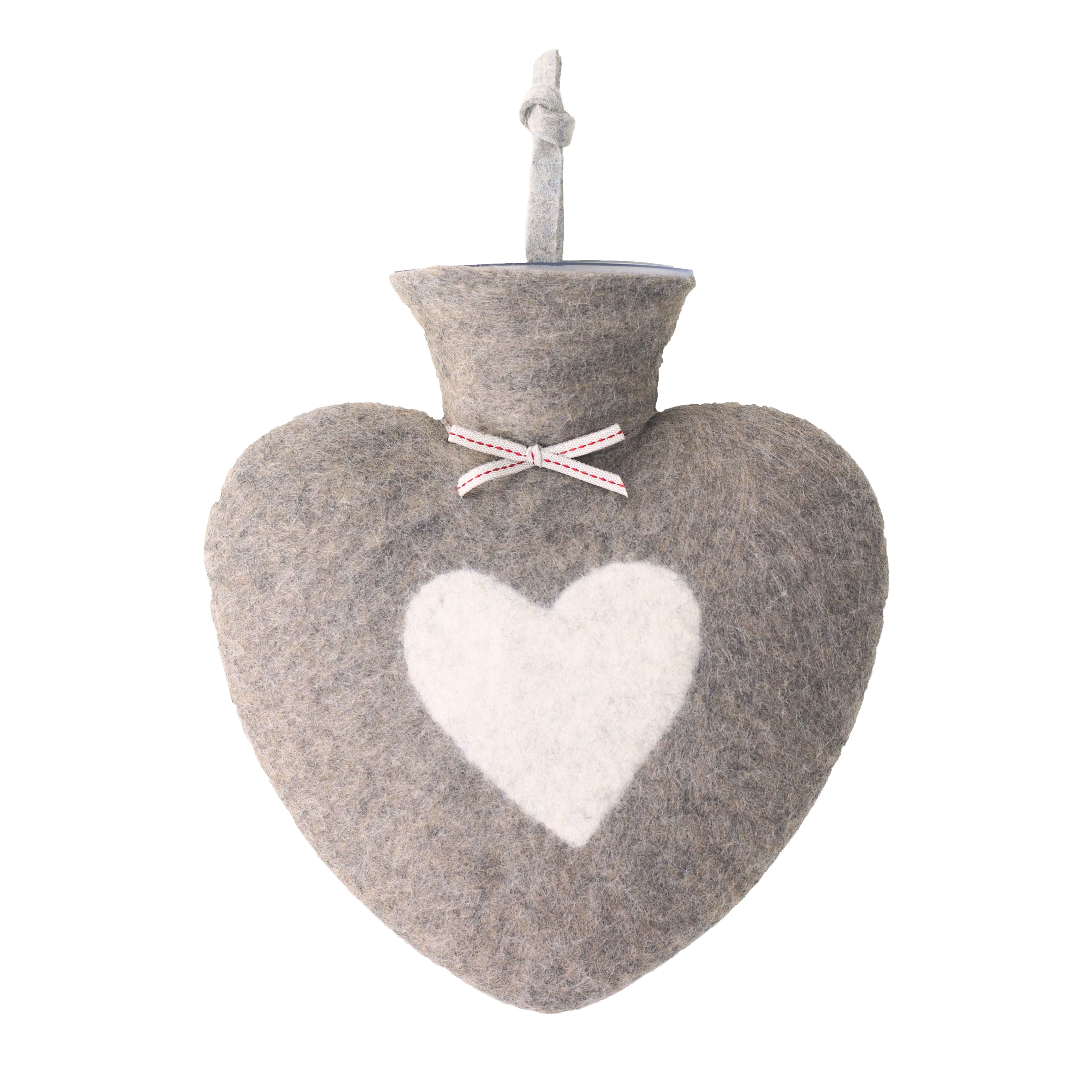 Dorothee Lehnen Herzwärmflasche Herz cashmere/weiß