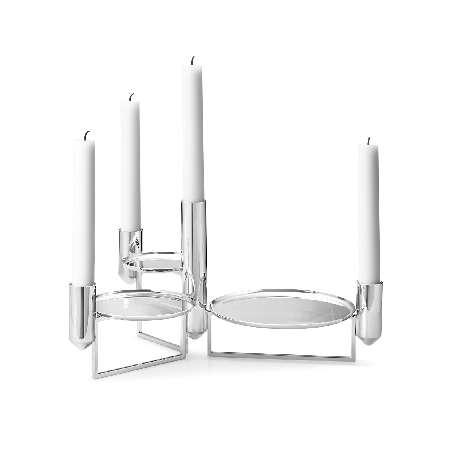 Georg Jensen Tunes Kerzenleuchter 4-flammig Edelstahl