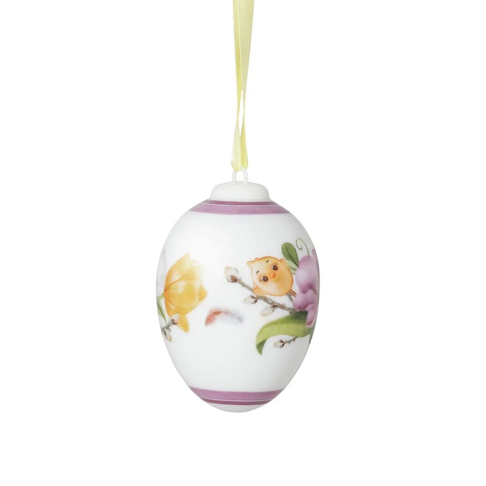 Hutschenreuther Porzellan-Ei: Das Ei 2026 Hase mit Tulpen