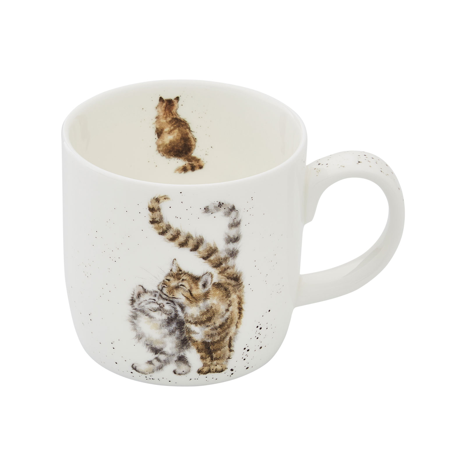 Royal Worcester Wrendale Designs Becher Feline Good / Katzen 0,31ltr.