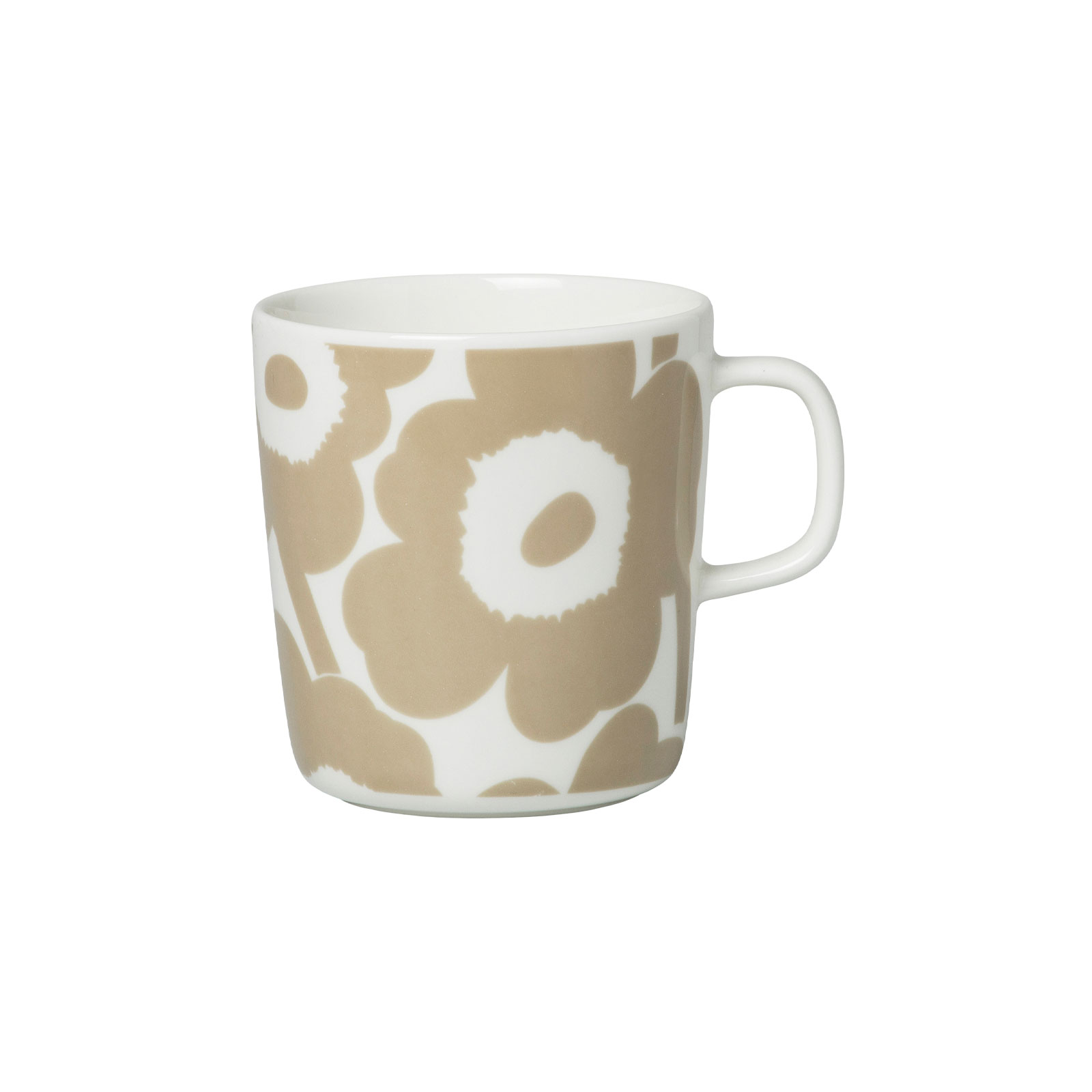 Marimekko Oiva / Unikko Becher 0,40 ltr. Blume creme