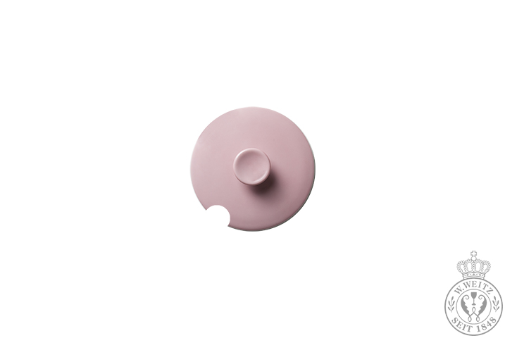 Dibbern Solid Color zartrosa Deckel für Zuckerdose