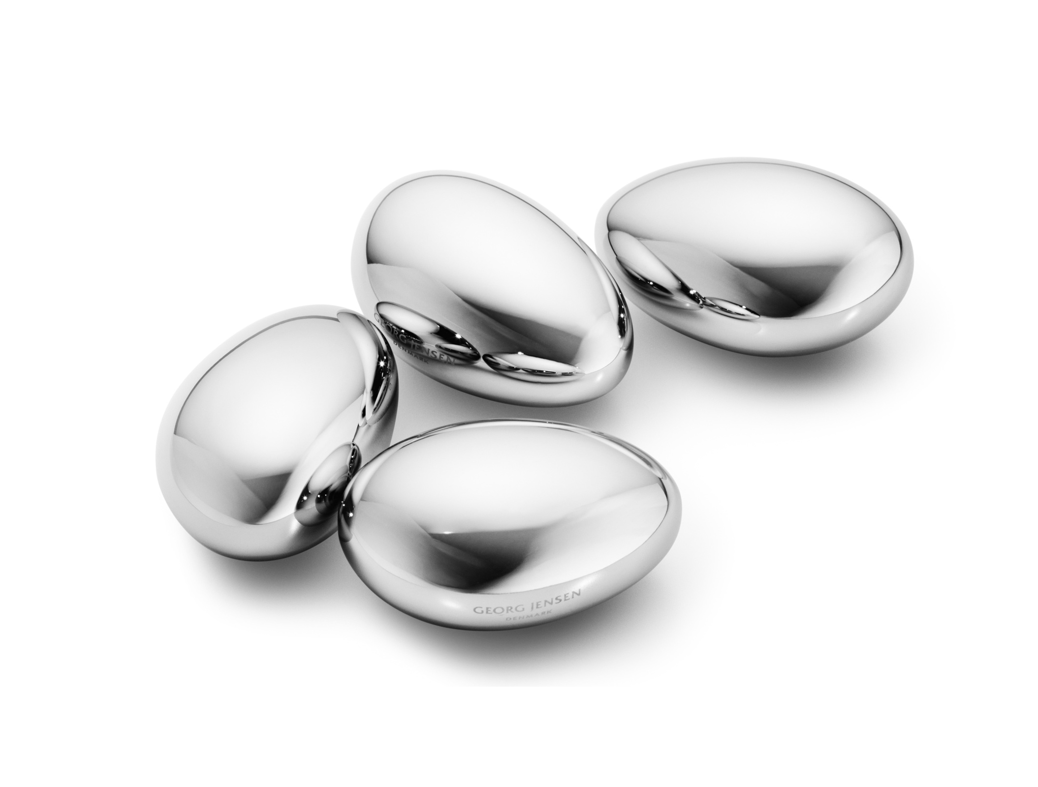 Georg Jensen Sky Kühlsteine 4 Stück Edelstahl