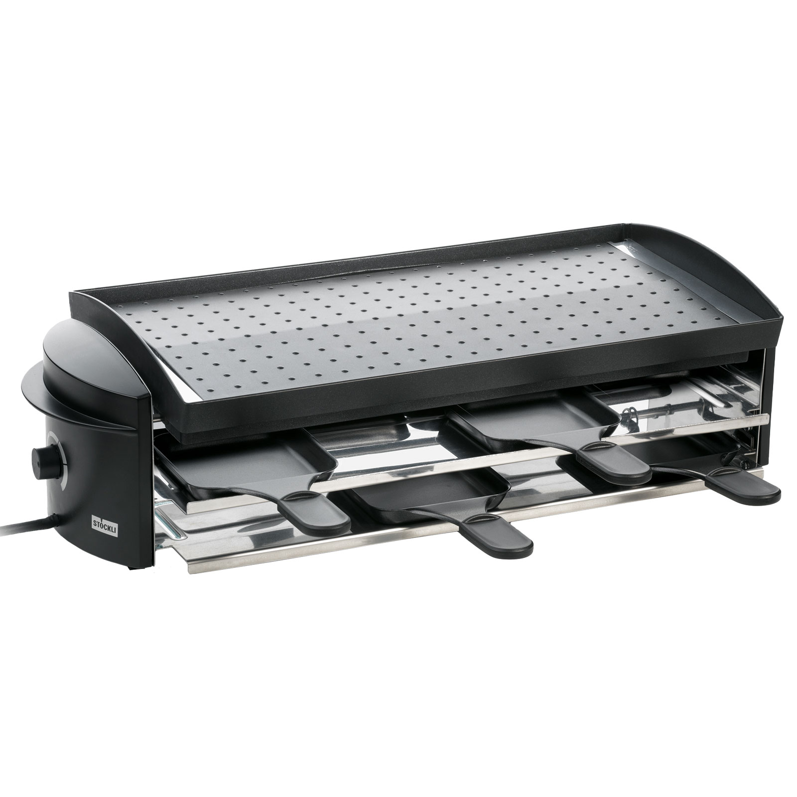 Stöckli Cheeseboard V8 Grill anthrazit 8 Pers.