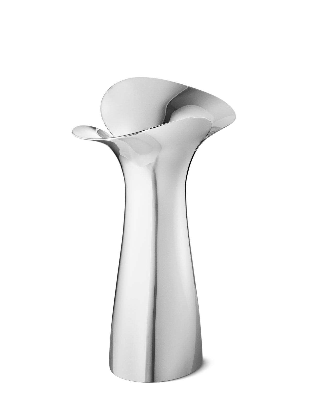 Georg Jensen Bloom Botanica Vase mittel 22cm Edelstahl