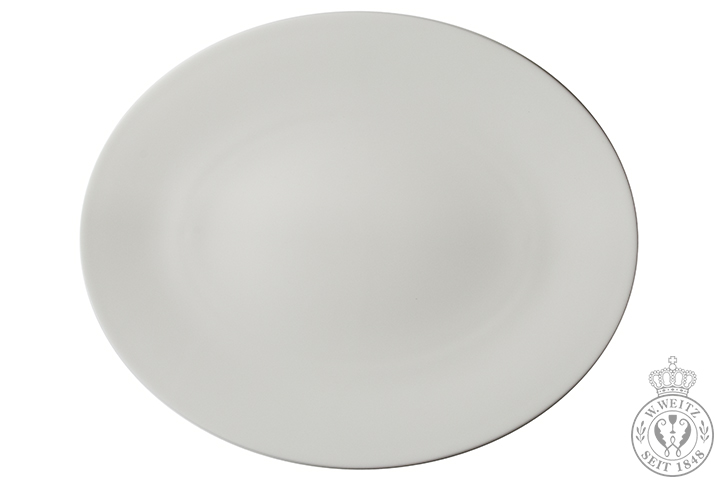 Dibbern Bone China weiß Pure Platte oval 32cm