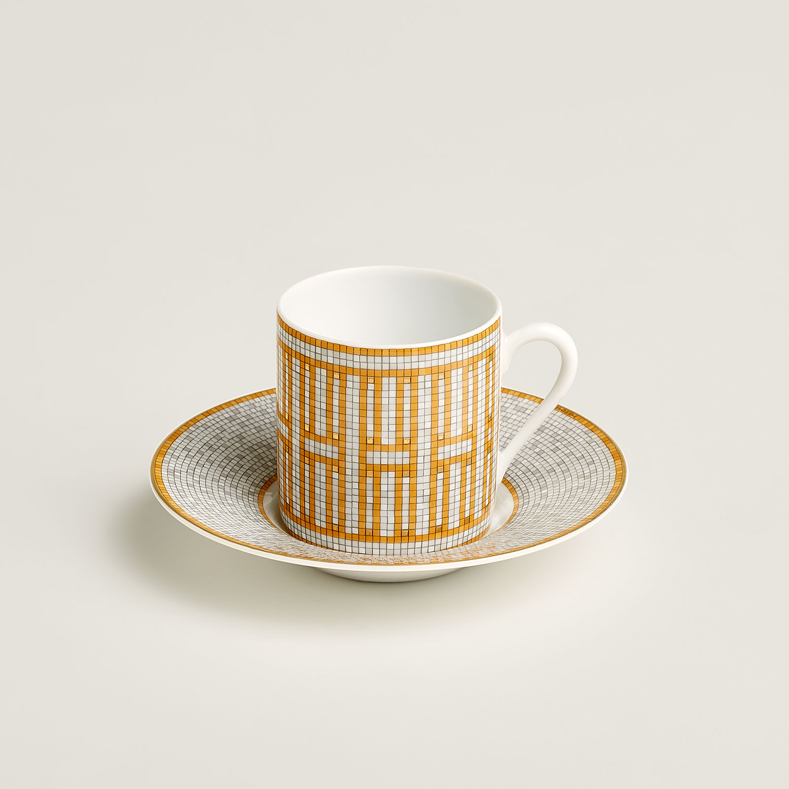 HERMÈS Paris Mosaïque au 24 Gold Espressotasse m. U. 0,10ltr.