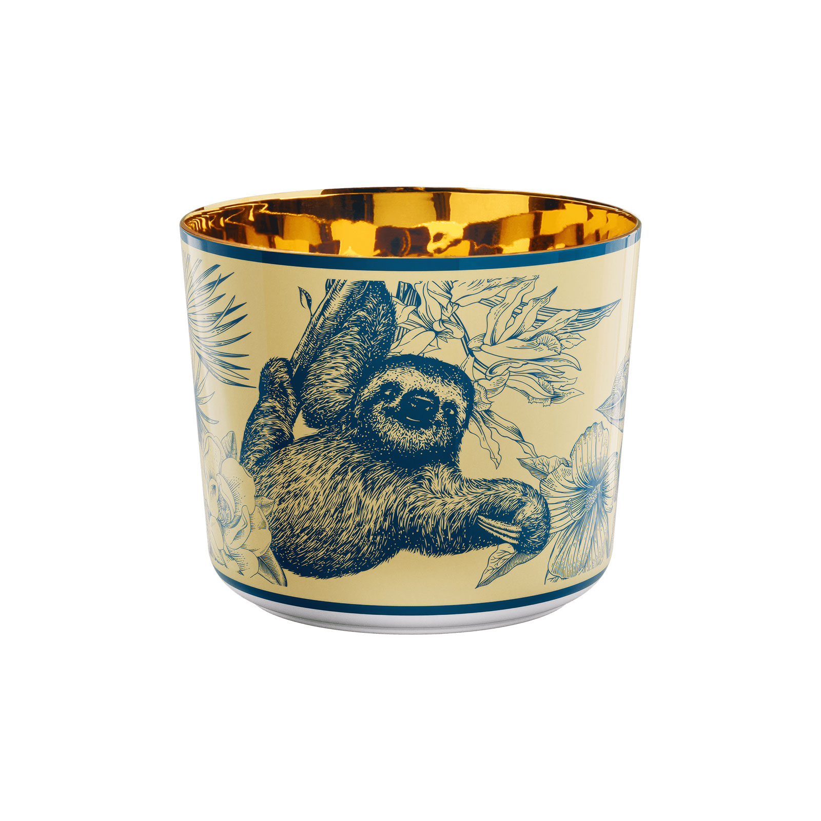 Sieger Fürstenberg Champagnerbecher Paraíso Blue Yellow